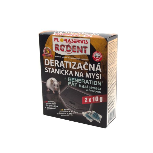 DERATIZAČNÁ STANICA na MYŠI Generation Pat 2x10g