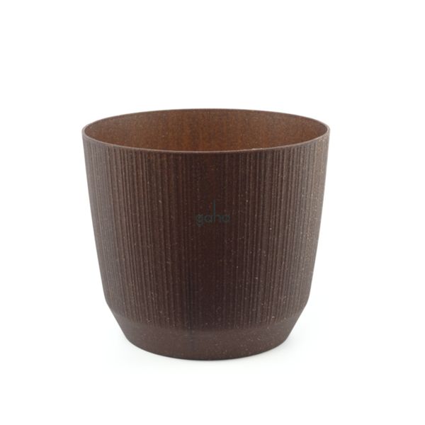 KVETINÁČ Ryfo Eco Wood 12,6cm DRF130W KÁVOVÝ