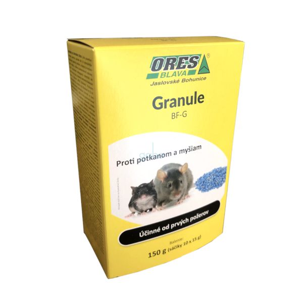 OTRAVA na MYŠI, POTKANY granule 150g Ores bf-g