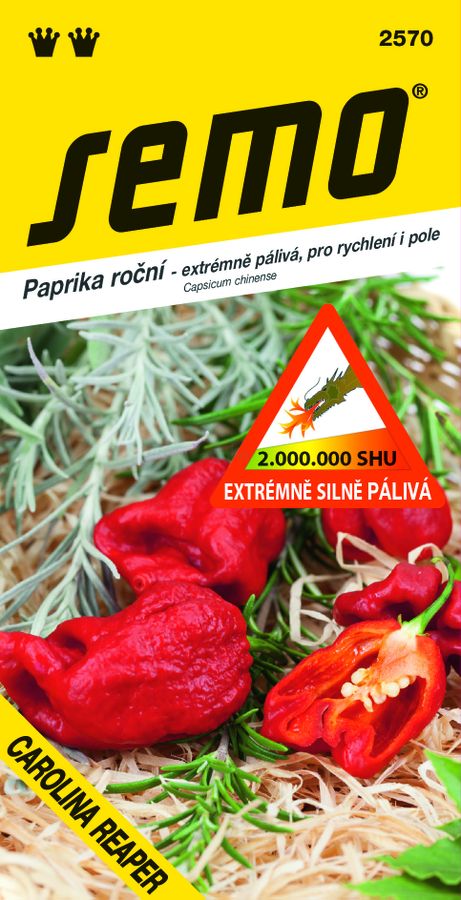 PAPRIKA extrémne silno štipľavá Carolina Reaper