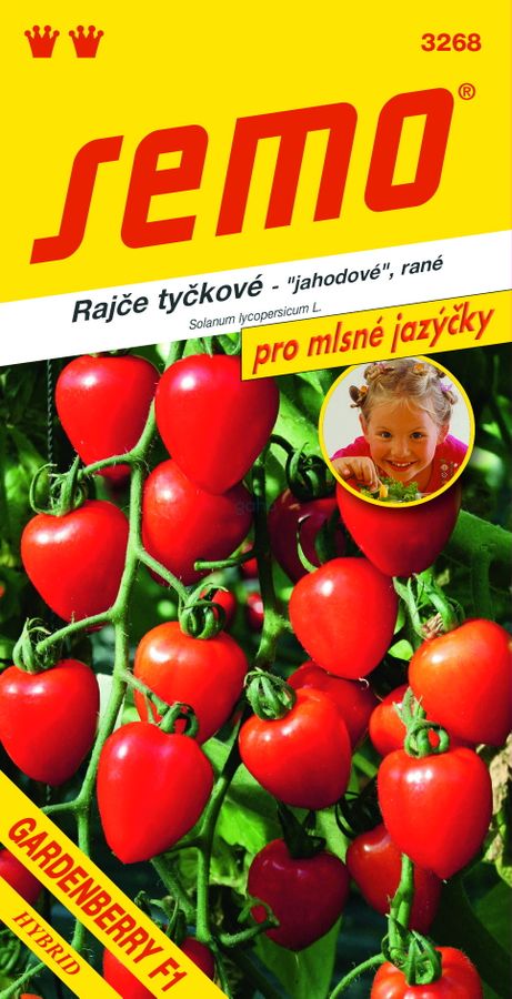 RAJČIAK kolíkový jahodový Gardenberry F1 mlsné jazýčky