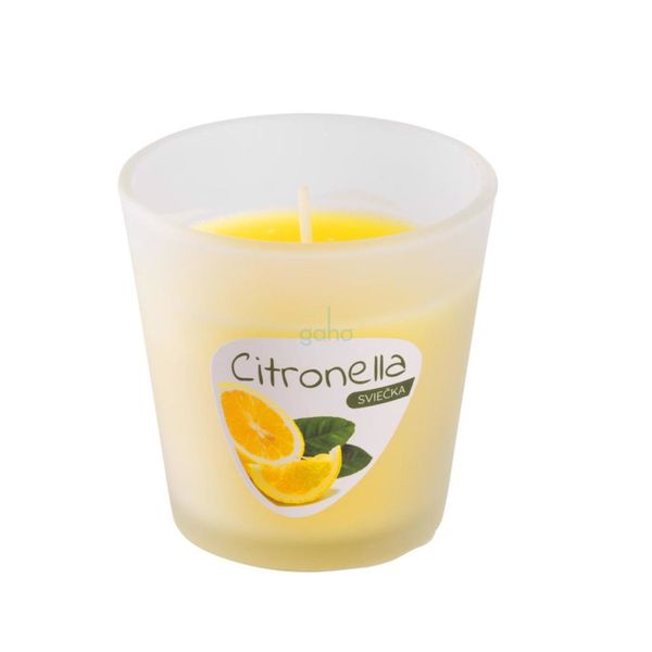 SVIEČKA PROTI KOMÁROM Citronella sklo 80g CG144