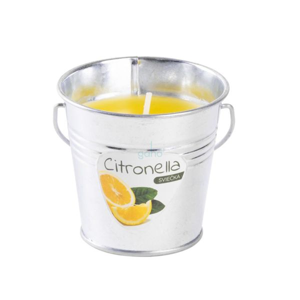 SVIEČKA PROTI KOMÁROM Citronella vedro 80g 8x7,2cm CB143